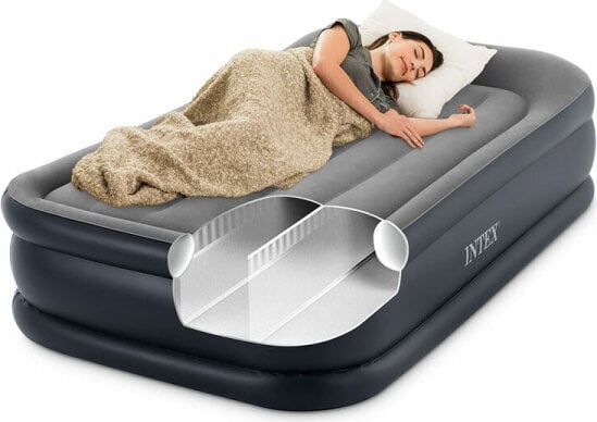 Pripučiama lova Intex Air Bed Dura-Beam Basic Deluxe Twin, 99x42x191 cm kaina ir informacija | Pripučiami čiužiniai ir baldai | pigu.lt