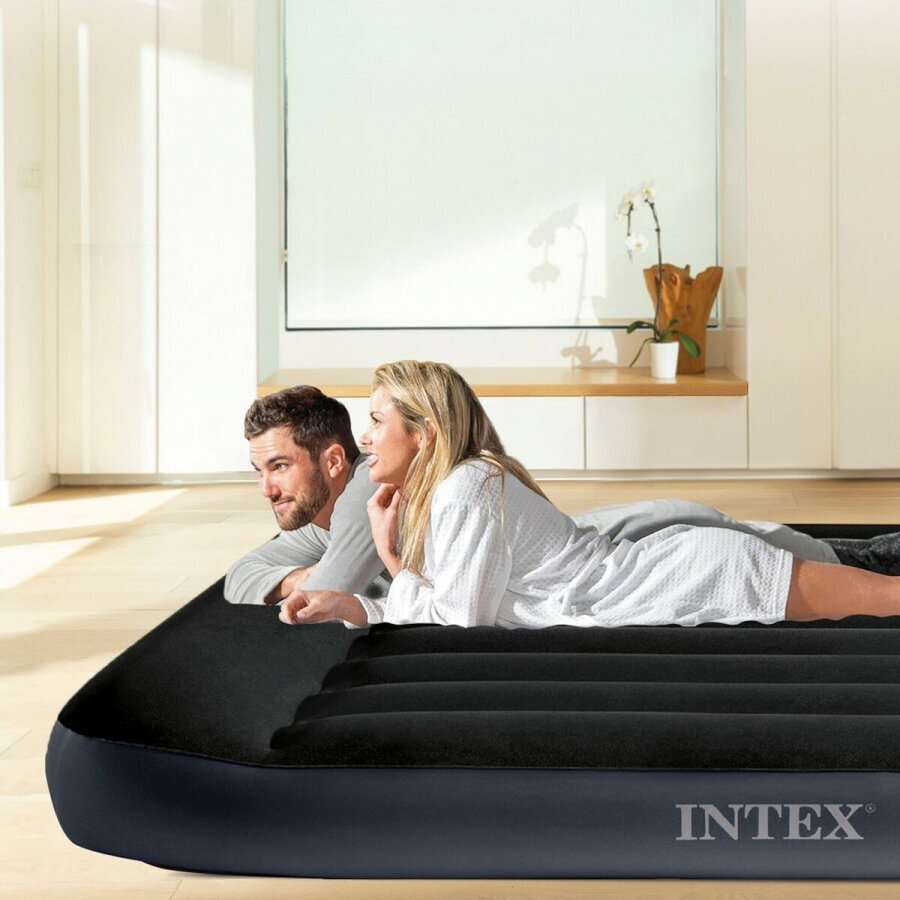 Pripučiamas čiužinys Intex Air Bed, 137x25x191 cm цена и информация | Pripučiami čiužiniai ir baldai | pigu.lt