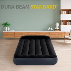 Pripučiamas čiužinys Intex Air Bed, 99x25x191 cm, juodas цена и информация | Надувные матрасы и мебель | pigu.lt