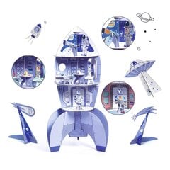 Раскрась-Собери-Играй (DIY) - Космическая ракета, DJECO DJ08009 цена и информация | Развивающие игрушки | pigu.lt