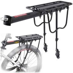 Задний держатель для велосипедов 50 кг цена и информация | Багажник для велосипеда | pigu.lt