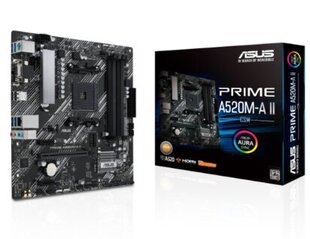 Asus PRIME A520M-A II/CSM kaina ir informacija | Pagrindinės plokštės | pigu.lt