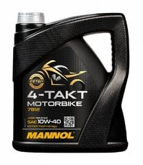 Mannol 7812 Motorbike 4-Takt 10W-40 Variklio alyva , 4 l kaina ir informacija | Mannol Moto prekės | pigu.lt