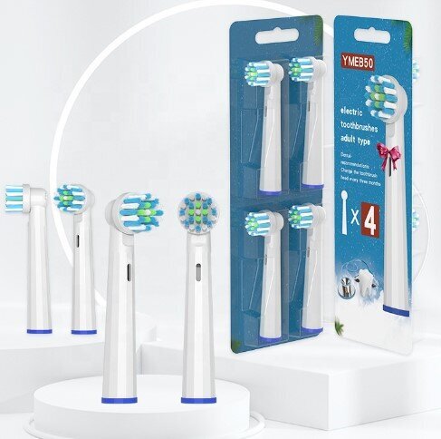 Oral-B YM-EB50 4TK kaina ir informacija | Elektrinių dantų šepetėlių antgaliai | pigu.lt