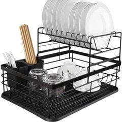 Двухъярусная сушилка для посуды цена и информация | Кухонная утварь | pigu.lt