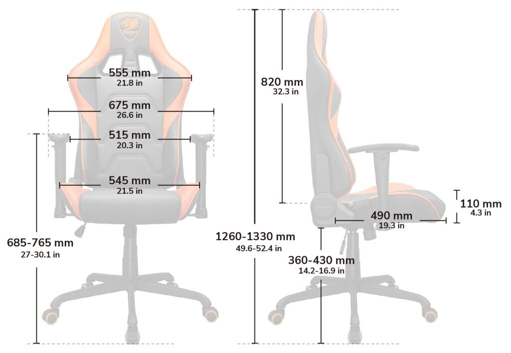 Žaidimų kėdė Cougar Armor Elite, juoda kaina ir informacija | Biuro kėdės | pigu.lt