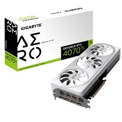 Gigabyte GeForce RTX 4070 Ti Aero OC V2 GV-N407TAEROOCV2-12GD цена и информация | Видеокарты (GPU) | pigu.lt