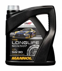 Моторное масло Mannol 7715 LONG LIFE 504/507. 5W-30 API SN/CF  4 л цена и информация | Моторные масла | pigu.lt