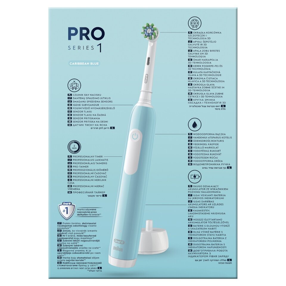 Oral-B Pro Series 1 + Duo pack kaina ir informacija | Elektriniai dantų šepetėliai | pigu.lt