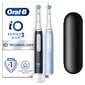 Oral-B iO3 Series Matt Black/Ice Blue Duo Pack kaina ir informacija | Elektriniai dantų šepetėliai | pigu.lt