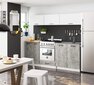 Virtuvinė spintelė Oliwia, 60x50x85,2 cm, balta/pilka kaina ir informacija | Virtuvinės spintelės | pigu.lt