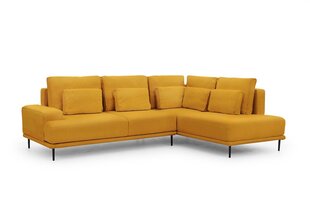 Dešininė kampinė sofa Bogart Nicole, geltona kaina ir informacija | Minkšti kampai | pigu.lt