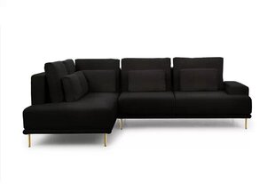 Kairinė kampinė sofa Bogart Nicole, juoda kaina ir informacija | Minkšti kampai | pigu.lt