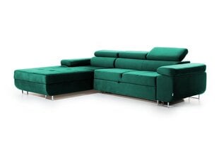 Kairinė kampinė sofa Bogart Annabelle II, žalia kaina ir informacija | Minkšti kampai | pigu.lt