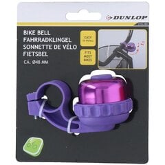 Велосипедный звонок Dunlop 48 мм, фиолетовый цена и информация | Звонки, сигналы на велосипед | pigu.lt