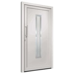 vidaXL Priekinės durys baltos spalvos 98x208cm 279226 kaina ir informacija | Vidaus durys | pigu.lt