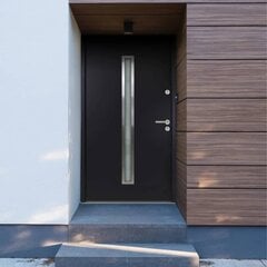 vidaXL Priekinės durys antracito spalvos 110x207,5cm 3190529 цена и информация | Межкомнатные двери | pigu.lt