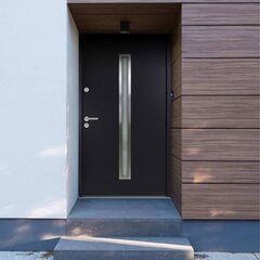 vidaXL Priekinės durys antracito spalvos 110x207,5cm 3190552 цена и информация | Межкомнатные двери | pigu.lt