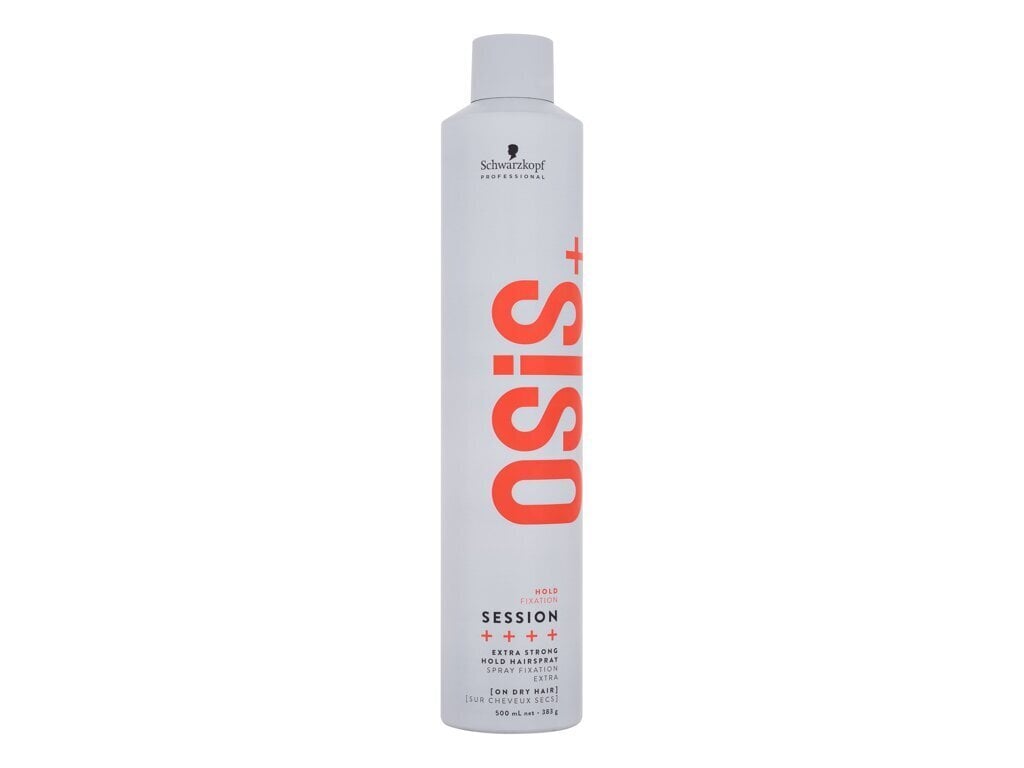 Stiprios fiksacijos plaukų lakas Schwarzkopf Professional Osis+ Session, 500 ml цена и информация | Plaukų formavimo priemonės | pigu.lt