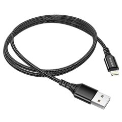 Borofone Cable BX54 Ultra Bright - USB to Lightning - 2,4A 1 metre black цена и информация | Кабели для телефонов | pigu.lt