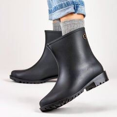 Guminiai batai moterims 8721, juodi цена и информация | Женские резиновые сапоги | pigu.lt