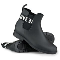 Guminiai batai moterims 9021, juodi kaina ir informacija | Guminiai batai moterims | pigu.lt