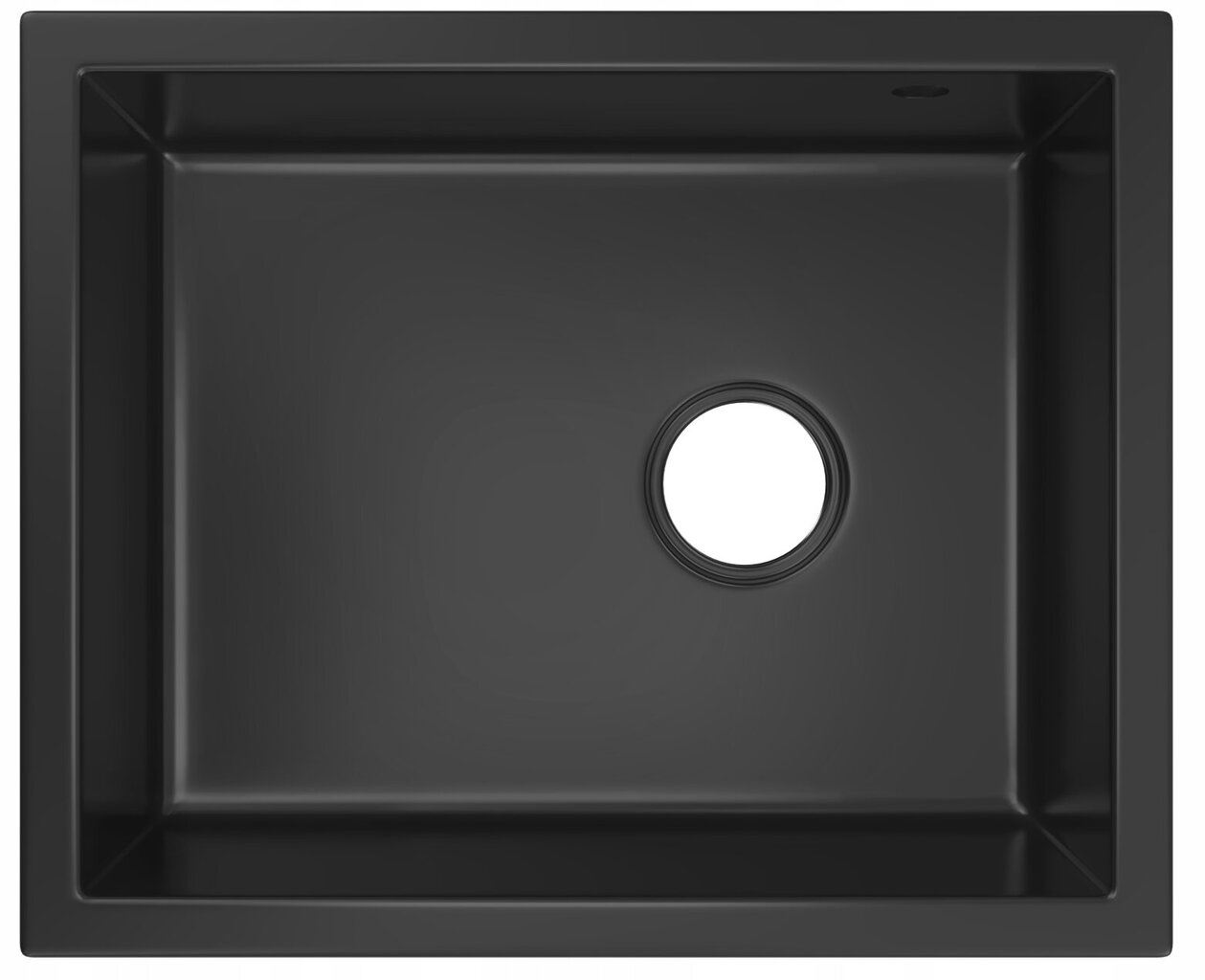 Granitinė kriauklė Granitan Pavo, juoda kaina ir informacija | Virtuvinės plautuvės | pigu.lt