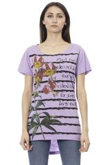 TRUSSARDI ACTION Женская футболка. Цвет сиреневый.100% хлопок цена и информация | Женские футболки | pigu.lt