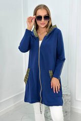 Kardiganas moterims 25466, mėlynas kaina ir informacija | Megztiniai moterims | pigu.lt