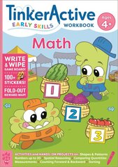 TinkerActive Early Skills Math Workbook Ages 4plus цена и информация | Книги для самых маленьких | pigu.lt