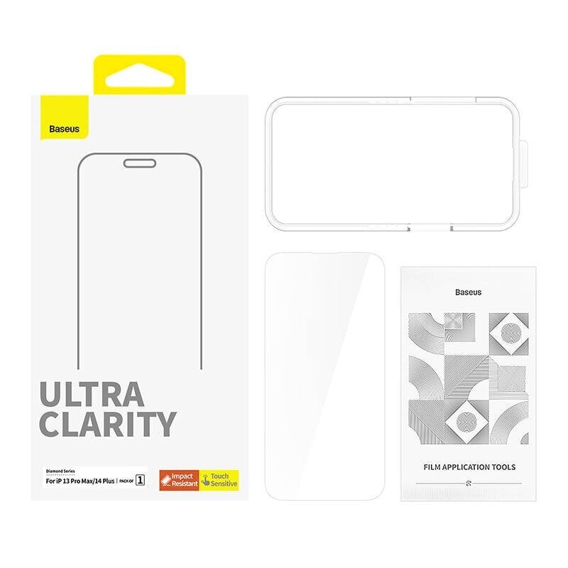 Baseus OS Diamond Series Tempered Glass Screen Protector kaina ir informacija | Apsauginės plėvelės telefonams | pigu.lt