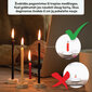 BlueBee Candles bičių vaško žvakės su dviem stoveliais, 40 vnt. цена и информация | Žvakės, Žvakidės | pigu.lt