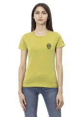 TRUSSARDI ACTION Женская футболка. Цвет зеленый.100% хлопок цена и информация | Женские футболки | pigu.lt