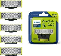 Насадка для Philips OneBlade QP250/50 Pack, 5 шт. цена и информация | Аксессуары к товарам для красоты | pigu.lt