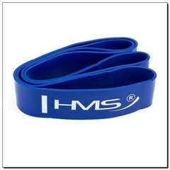 Тренировочная лента HMS, синяя цена и информация | Фитнес-резинки, гимнастические кольца | pigu.lt