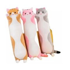 Плюшевый игрушечный кот, розовый, 110 см цена и информация | Мягкие игрушки | pigu.lt