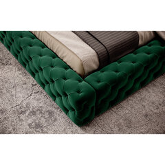 Кровать  Princce, 180x200 см, зеленый цвет цена и информация | Кровати | pigu.lt