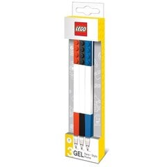 Geliniai rašikliai LEGO, 3 vnt. цена и информация | Канцелярские товары | pigu.lt