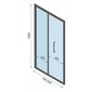 Sulankstomos dušo durys REA Rapid Fold 80 cm kaina ir informacija | Dušo durys ir sienelės | pigu.lt