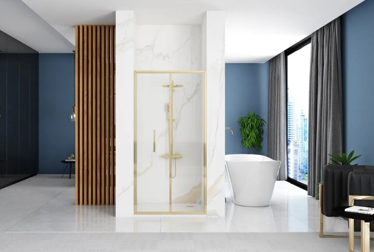 Sulankstomos dušo durys REA Rapid Fold 80 cm kaina ir informacija | Dušo durys ir sienelės | pigu.lt