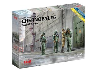 Klijuojamas modelis ICM 35906 Chernobyl #6 Feat of Divers (3 figures) 1/35 kaina ir informacija | Klijuojami modeliai | pigu.lt