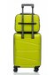 Kosmetikos lagaminas V&V Travel Peace, S, žalias kaina ir informacija | Lagaminai, kelioniniai krepšiai | pigu.lt