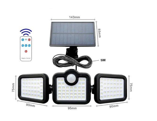 P60182 LED saulės lempa, 1 vnt. цена и информация | Žibintuvėliai, prožektoriai | pigu.lt