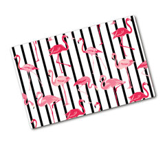 Tulup pjaustymo lentelė Flamingo juostelės, 80x52 cm kaina ir informacija | Pjaustymo lentelės | pigu.lt