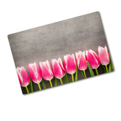 Tulup pjaustymo lentelė Rožinė tulpė, 80x52 cm kaina ir informacija | Pjaustymo lentelės | pigu.lt