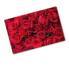 Tulup pjaustymo lentelė Raudonos rožės, 80x52 cm kaina ir informacija | Pjaustymo lentelės | pigu.lt