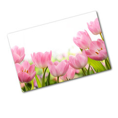 Tulup pjaustymo lentelė Rožinė tulpė, 80x52 cm kaina ir informacija | Pjaustymo lentelės | pigu.lt