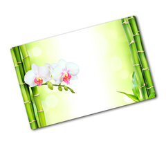 Tulup pjaustymo lentelė Orchidas ir bambukas, 80x52 cm kaina ir informacija | Pjaustymo lentelės | pigu.lt