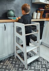 Virtuvės bokštelis, Kitchen Helper Babylike B3RM, 40x46x85 cm, balta цена и информация | Детские столы и стулья | pigu.lt