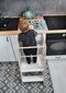 Virtuvės bokštelis, Kitchen Helper Babylike B3RM, 40x46x85 cm, balta kaina ir informacija | Vaikiškos kėdutės ir staliukai | pigu.lt